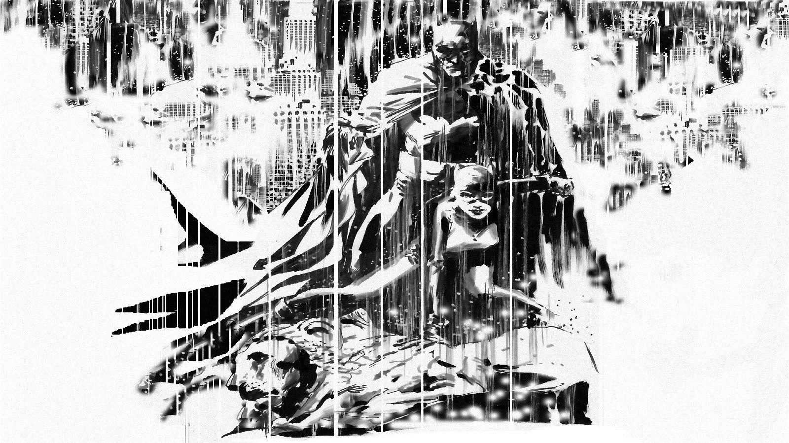 Batman Rain Dc Ics Catwoman Sketches Gotham City Wallpaper