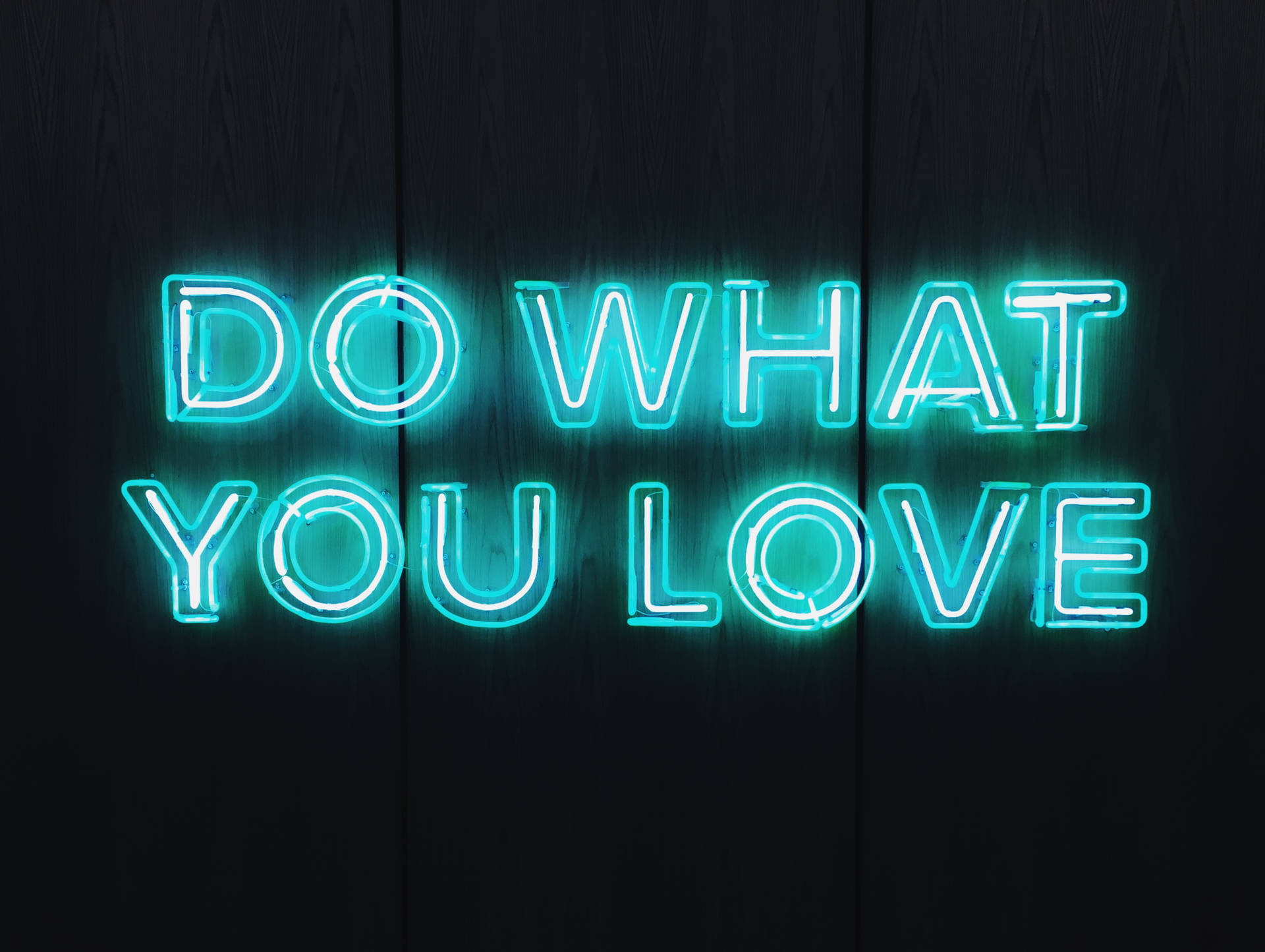 Neon Blue Aesthetic Wallpaper
