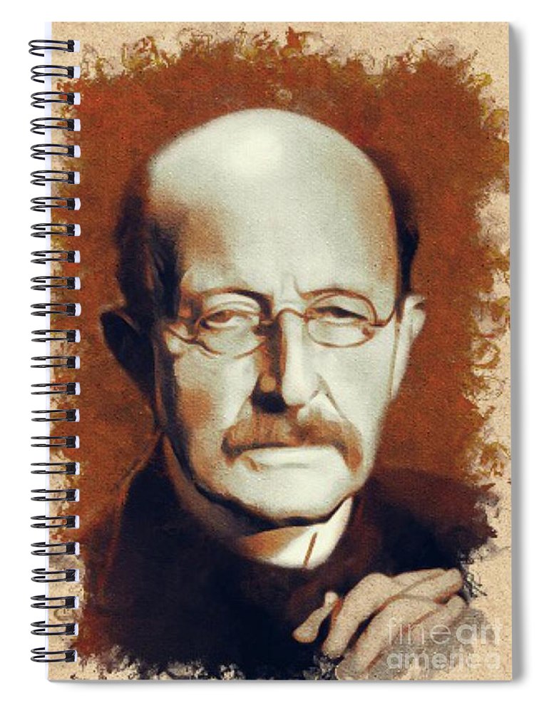 Max Planck Scientist Spiral Notebook For Sale By Esoterica Art Agency