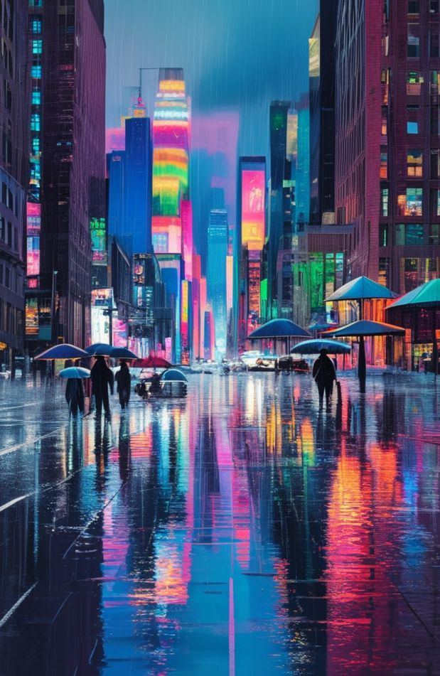 City Rain Wallpaper