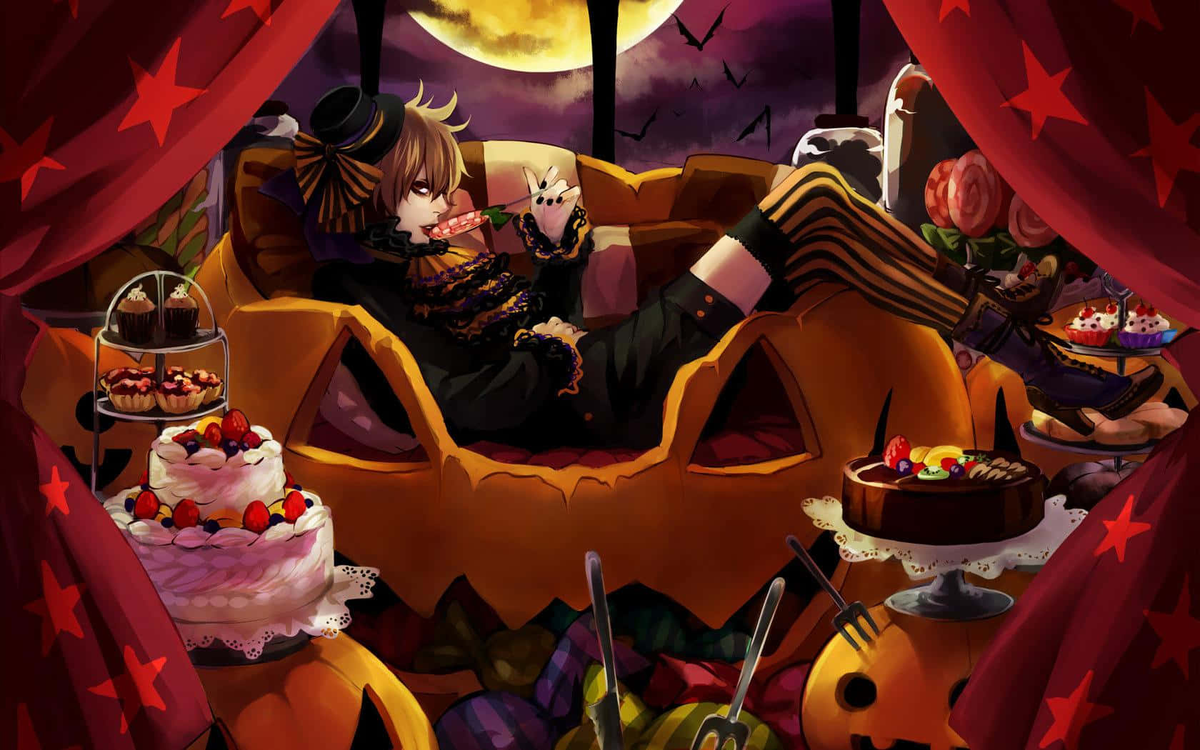 Halloween Anime Girl Wallpaper