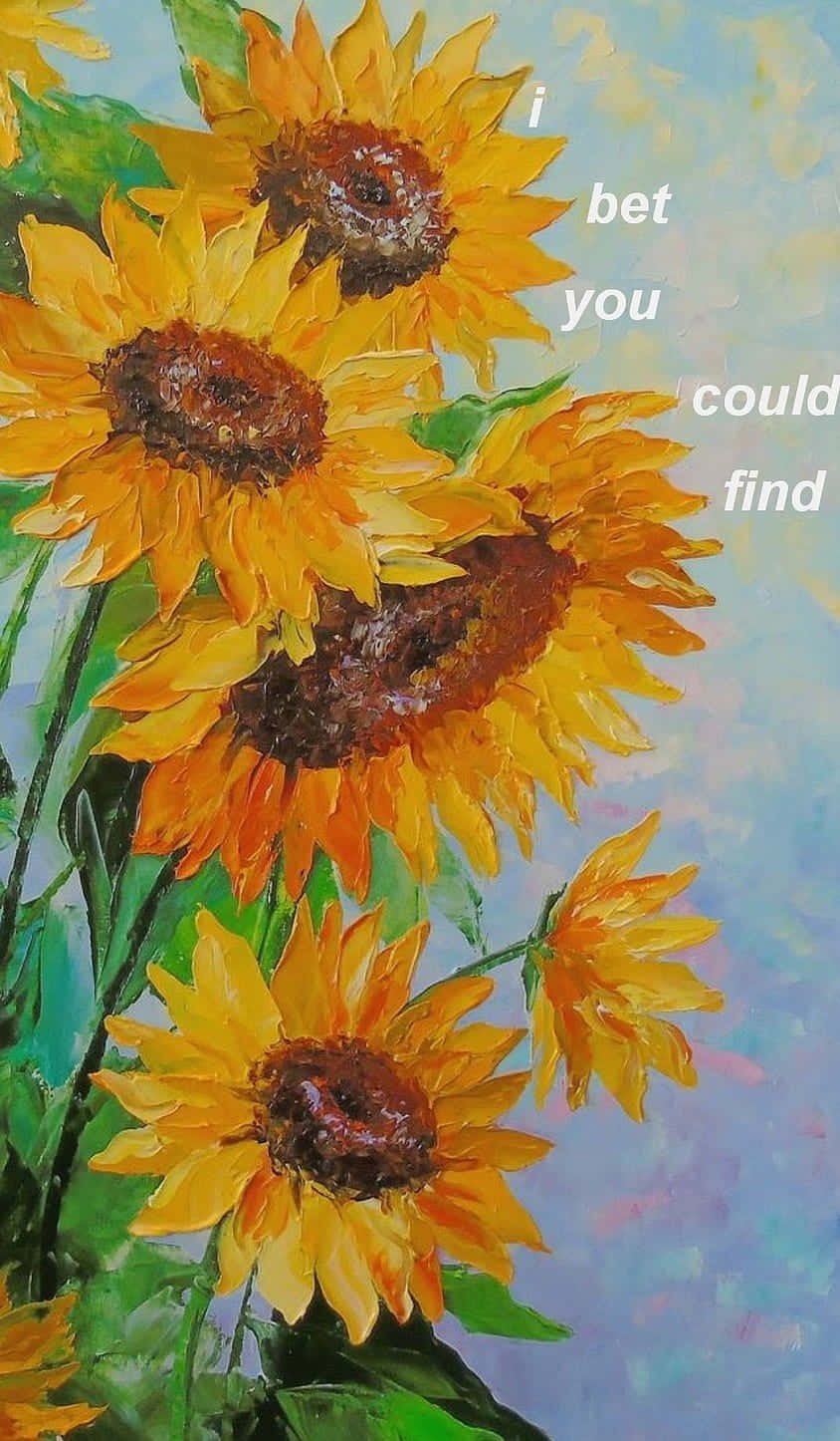 Sunflower Aesthetic iPhone Wallpaper