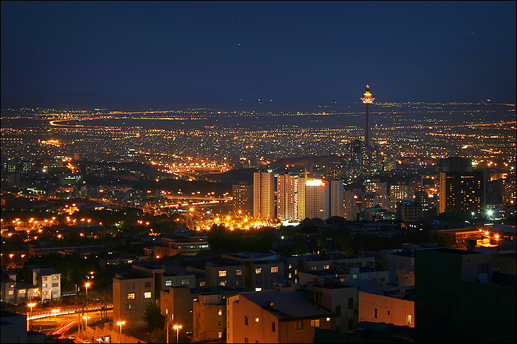 This Night Shot Of Tehran Is From Five Years Ago Which Was The Last