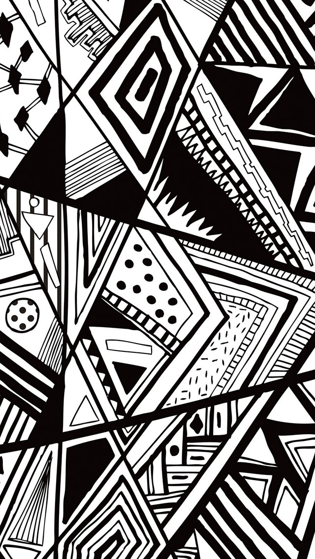 Black And White Doodle The iPhone Wallpaper