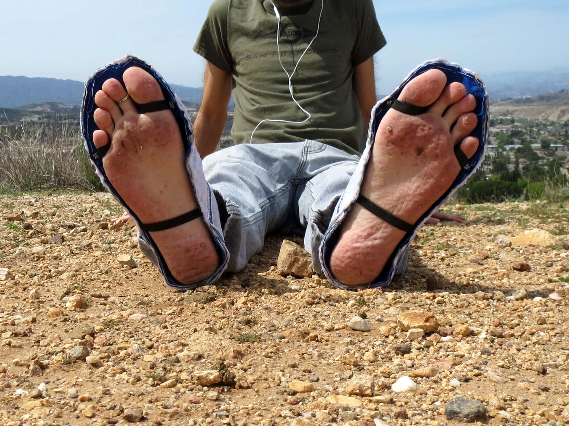 Front Of Male Feet Wallpaper