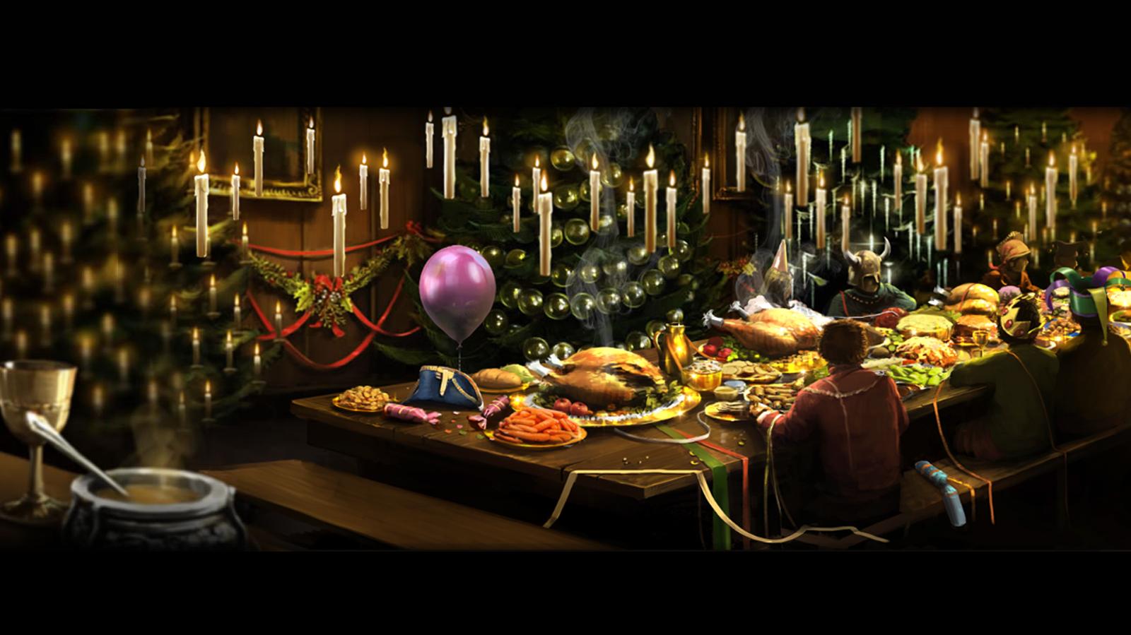 Pottermore Background Christmas Feast By Xxtayce