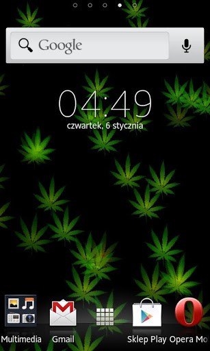 Bigger Marijuana Leaf Live Wallpaper For Android Screenshot
