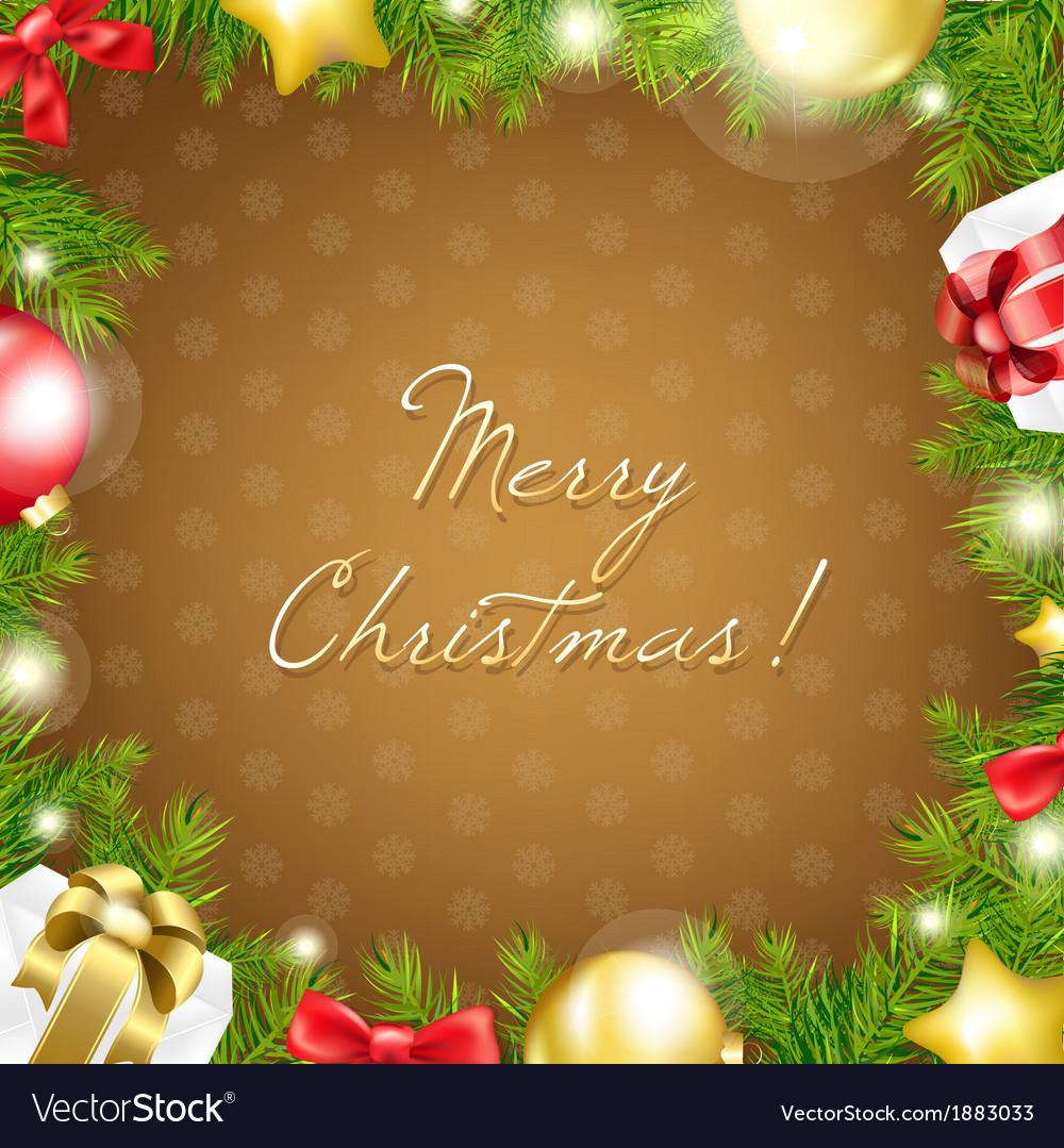 Merry christmas wallpaper Royalty Free Vector Image