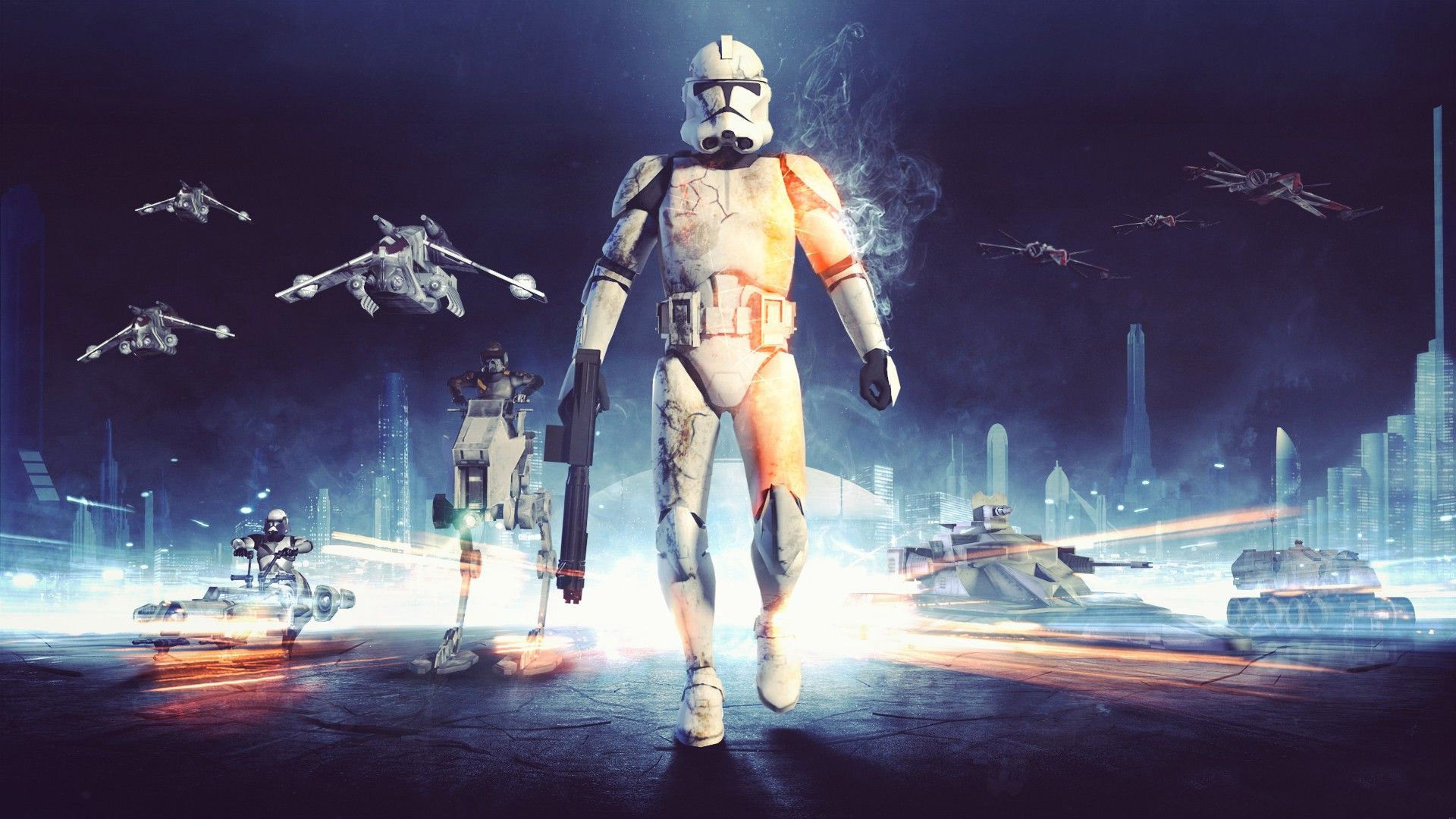 Star Wars Clone Trooper Battlefield Wallpaper HD