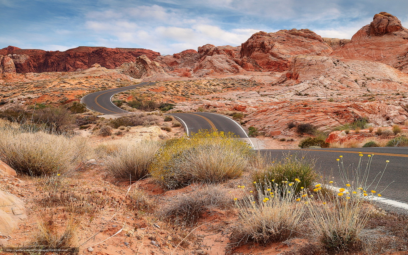 wallpaper road rocks Arizona landscape free desktop wallpaper