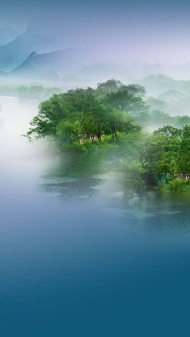 Misty Landscape iPhone 5s Wallpaper iPad