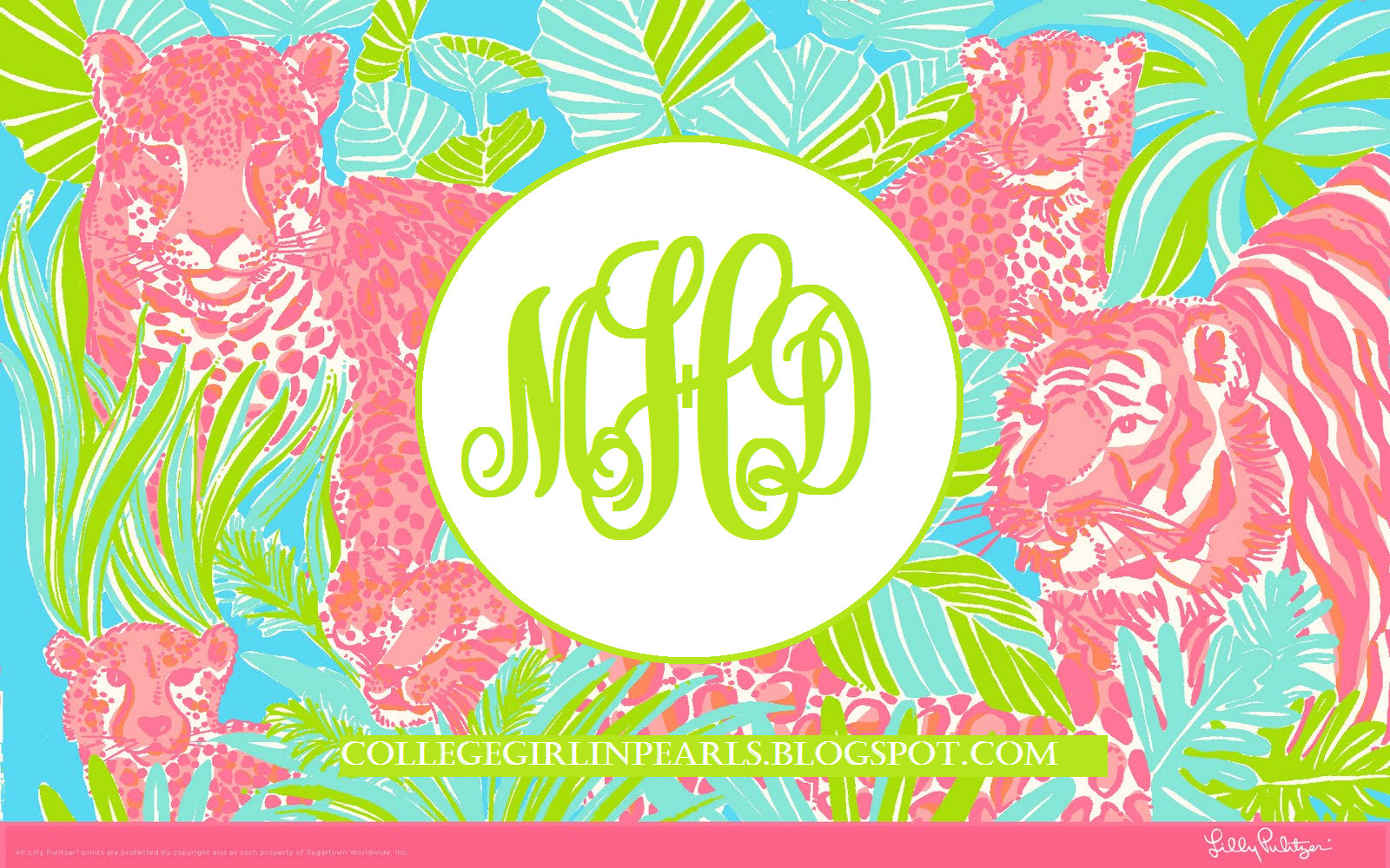 With Pictures On How I Created My Monogrammed Desktop Background
