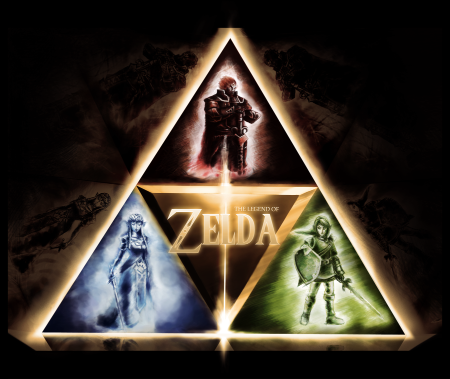 OC] Just made this gritty-looking Triforce wallpaper for mobile. :) :  r/zelda