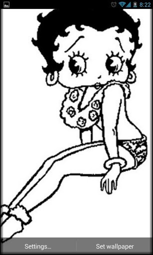 Bigger Betty Boop Draw Live Wallpaper For Android Screenshot