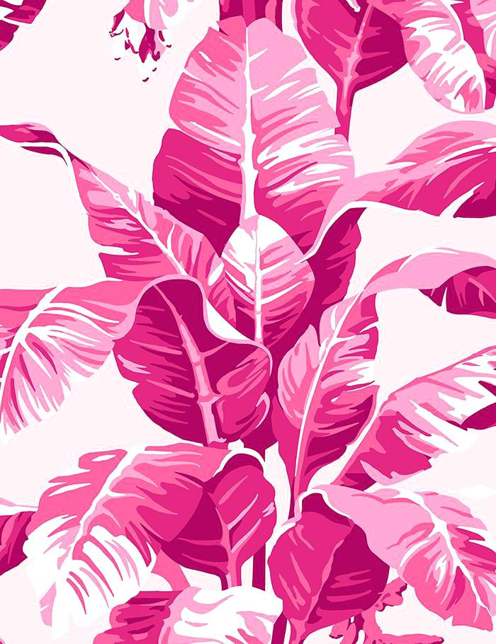Aesthetic Wallpaper Pink And Green Leaves Background Wallpaper Image For  Free Download  Pngtree