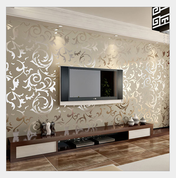 Italian Style Modern 3d Embossed Background Wallpaper For Living Room