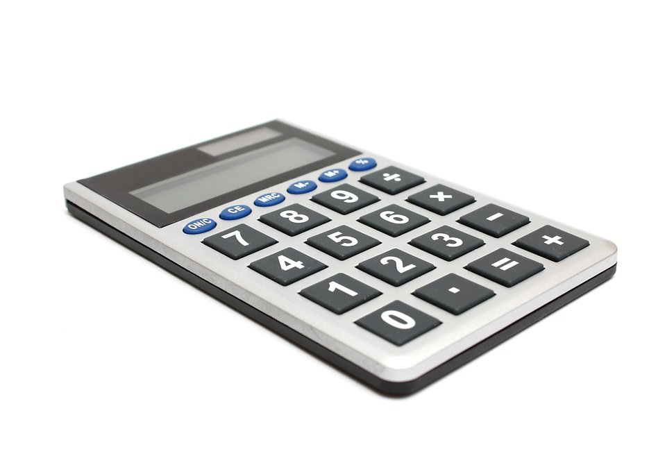 Stock Photo A Calculator Isolated On White Background