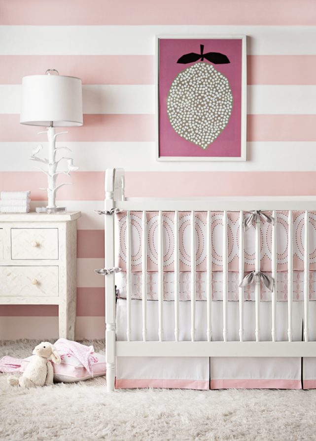 Serena And Lily New Line Of Wallpaper Pink Stripe