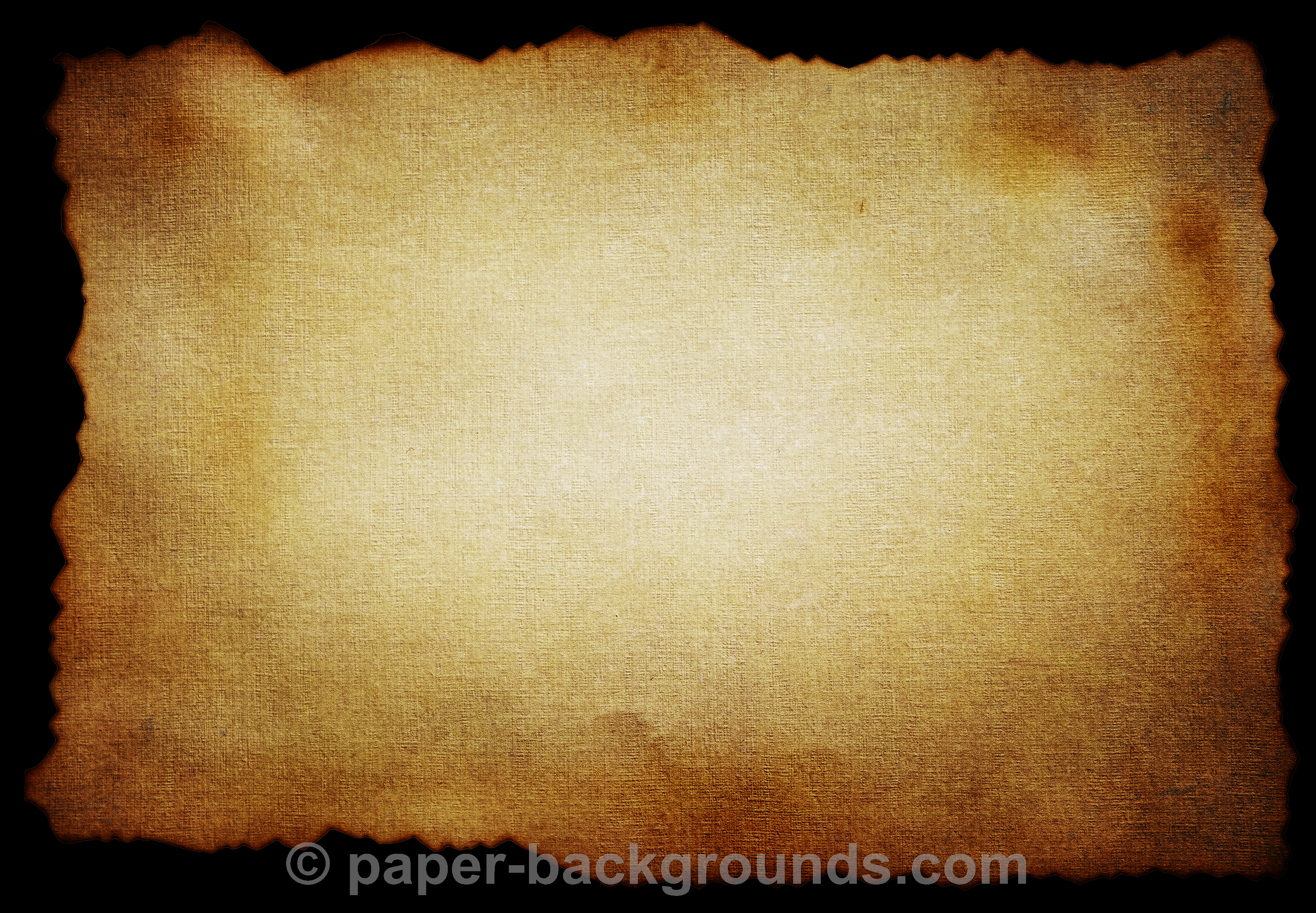 Old Burnt Paper Background Burned Vintage