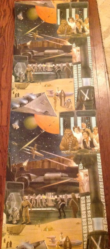 Star Wars Vintage Wallpaper Full Roll Extremely Rare