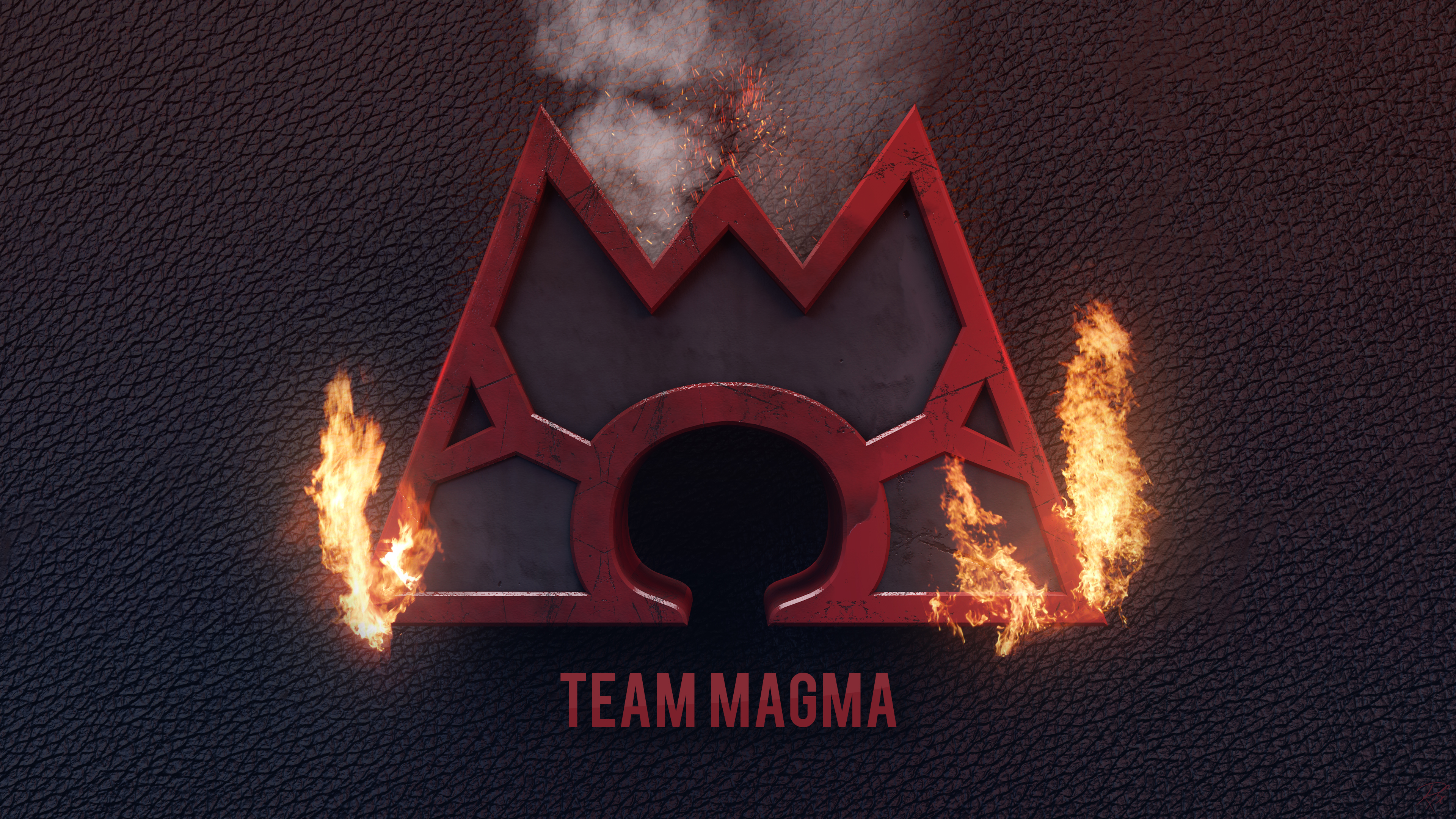 Pokemon Team Magma Logo 4k Wallpaper By