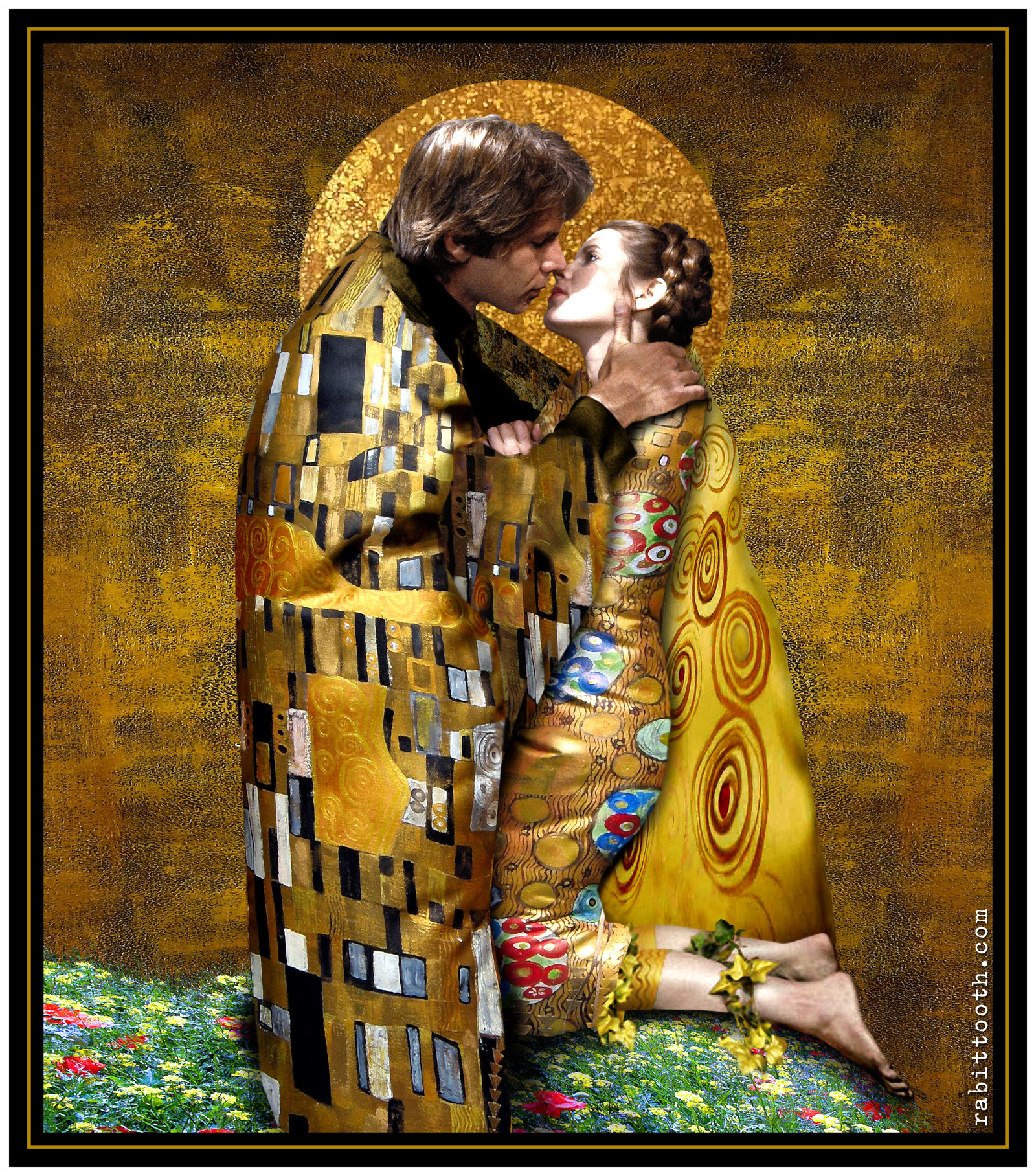 The Kiss Klimt Inspired Han Leia By Rabittooth