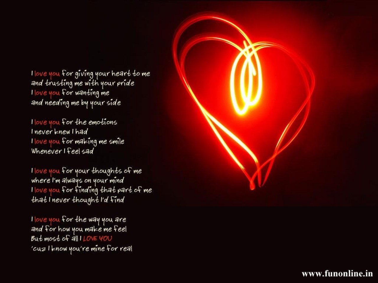 Love Heart Wallpaper Loving Hearts Cute Poem