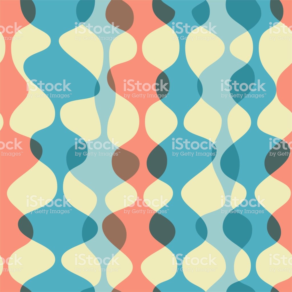 Vintage Seamless Background Retro Pattern Chaotic Multicolored