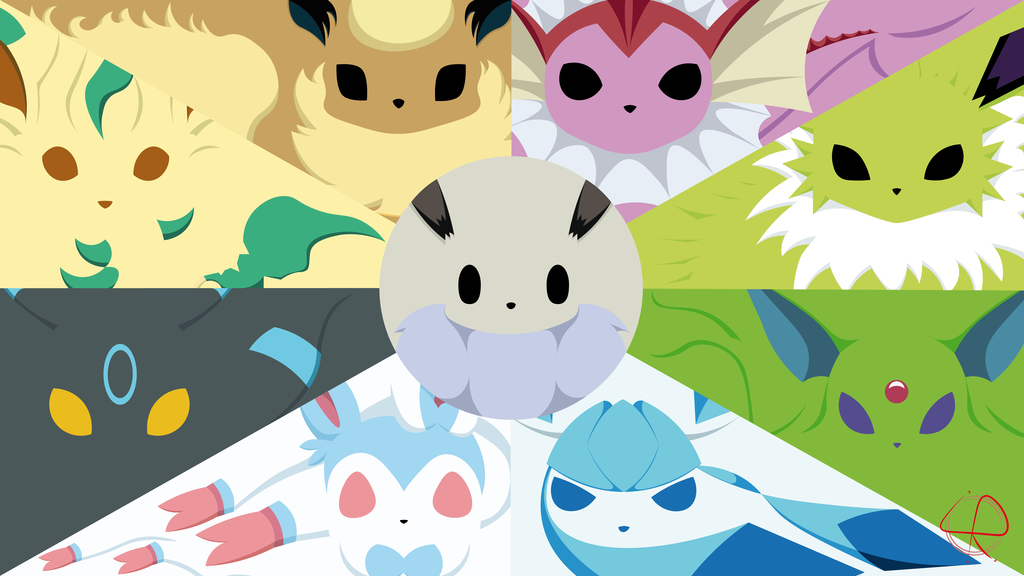 Eeveelution Shiny Almost Minimalist Wallpaper By Leorenahy