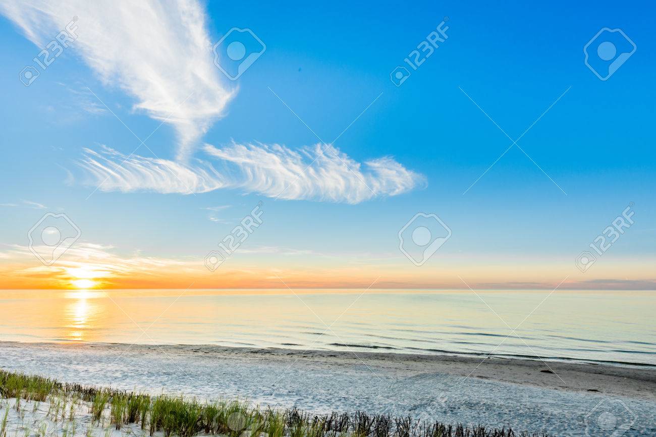 Beautiful Sunset Beach Background Summer Wallpaper Baltic