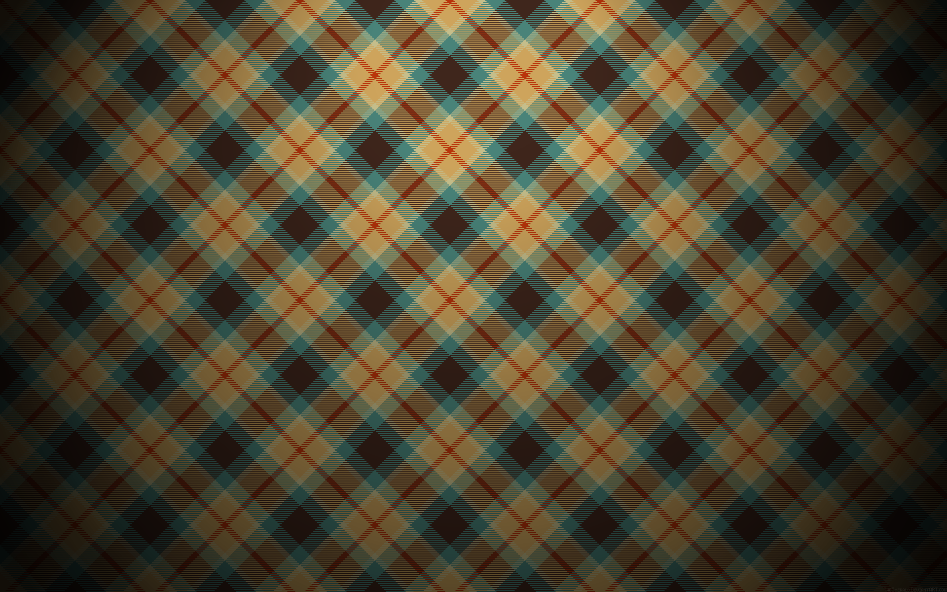 Blue And Orange Plaid Pattern Desktop Pc Mac Wallpaper