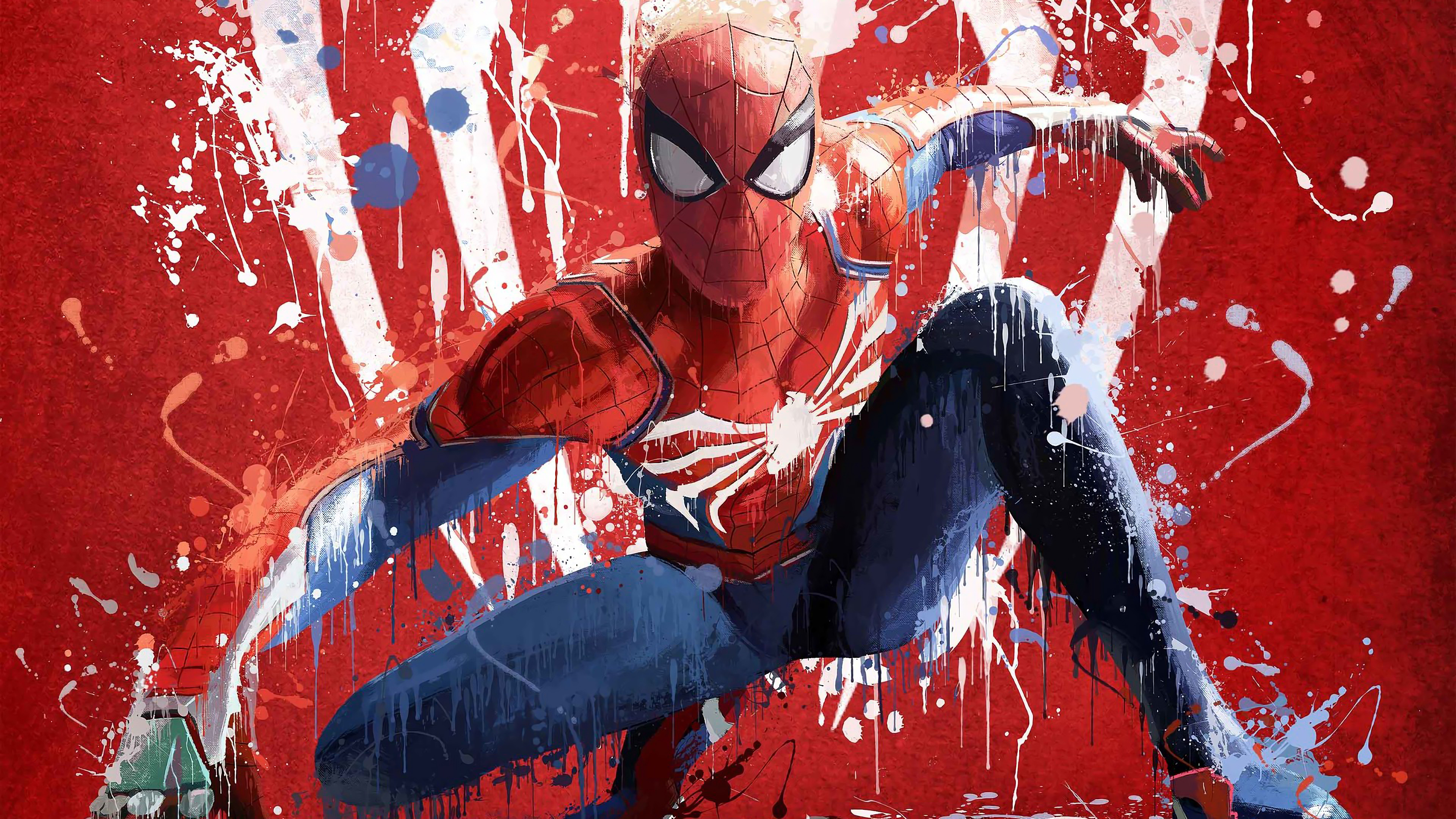 Spider Man Ps4 Advanced Suit Art 4k
