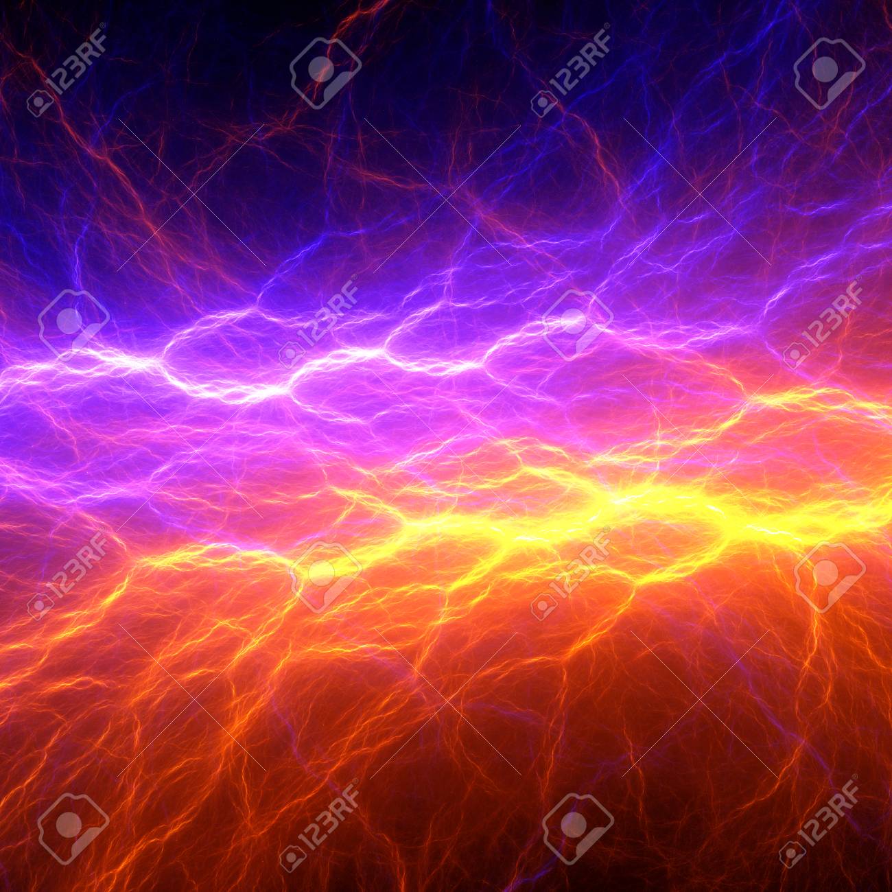 Orange And Purple Abstract Lightning Background Clash Of The