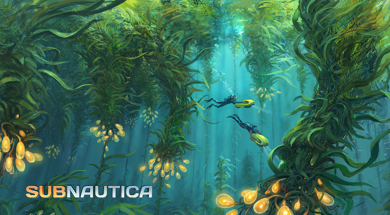 Subnautica Concept Art Kelp Forest