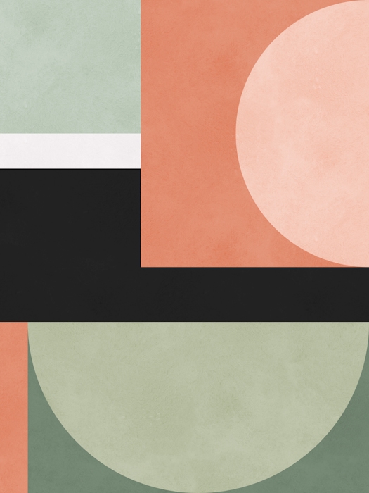 Modern Geometric Multicolor Wallpaper