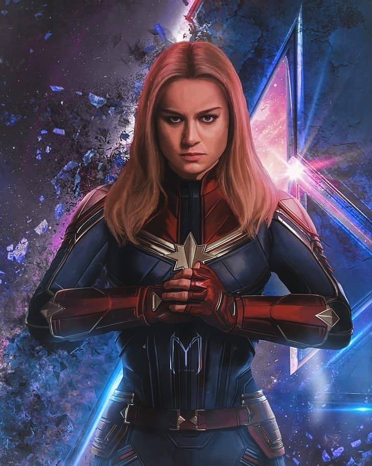 The Avengers Movie Character As Captain Marvel Wallpaper