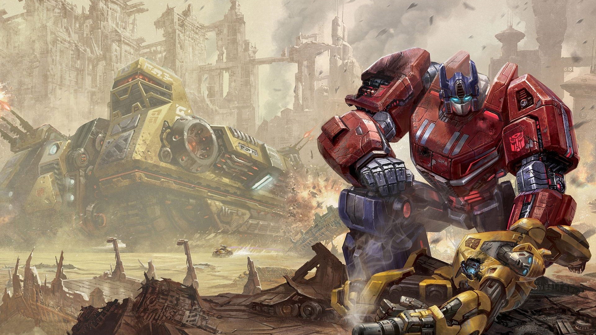 Optimus Prime Amp Bumblebee Transformers Fall Of Cybertron