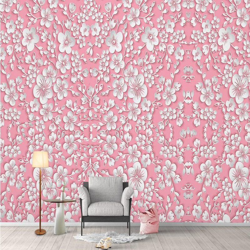 Pink Wallpaper Desktop Girls Bedroom Modern Custom D