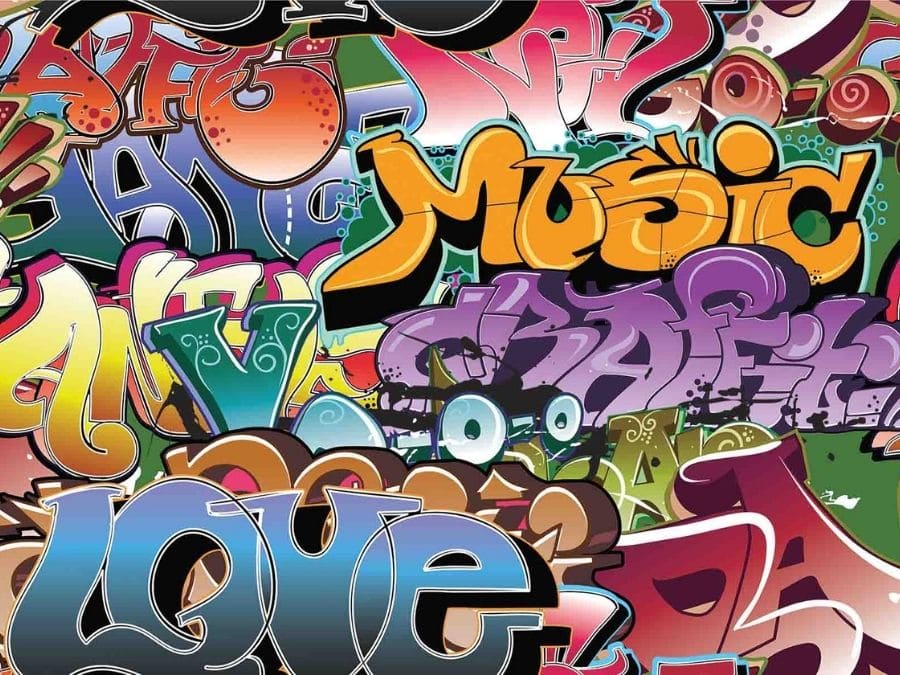 Music Graffiti Wallpaper Cool Design For Walls About Murals