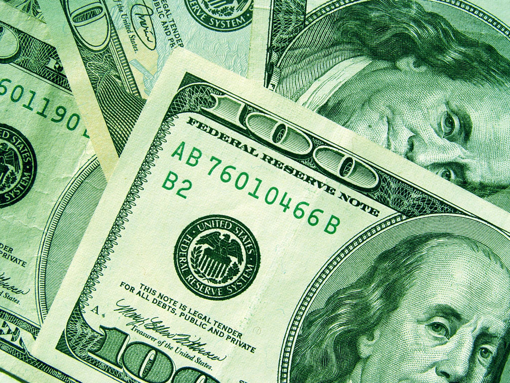 100 Dollar Bills   Business Wallpaper Image featuring Money