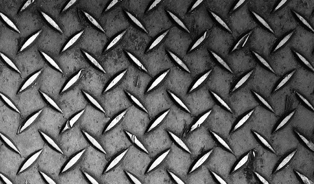 Patterns Steel Wallpaper Grayscale Diamond