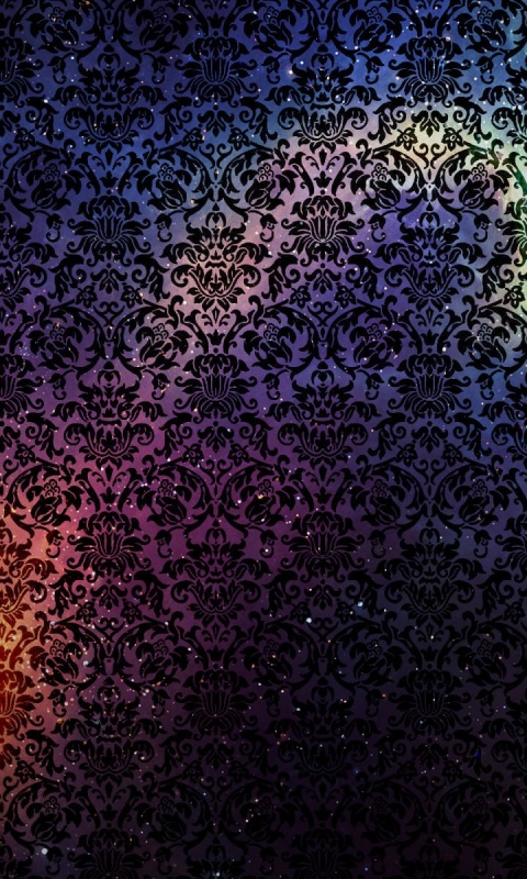 Outer Space Damask Lumia Wallpaper