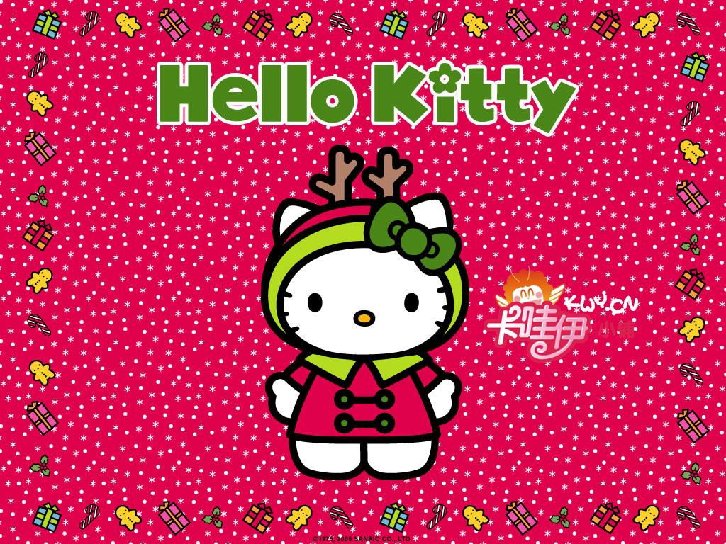 Cute Hello Kity Wallpaper Merry Christmas Kitty