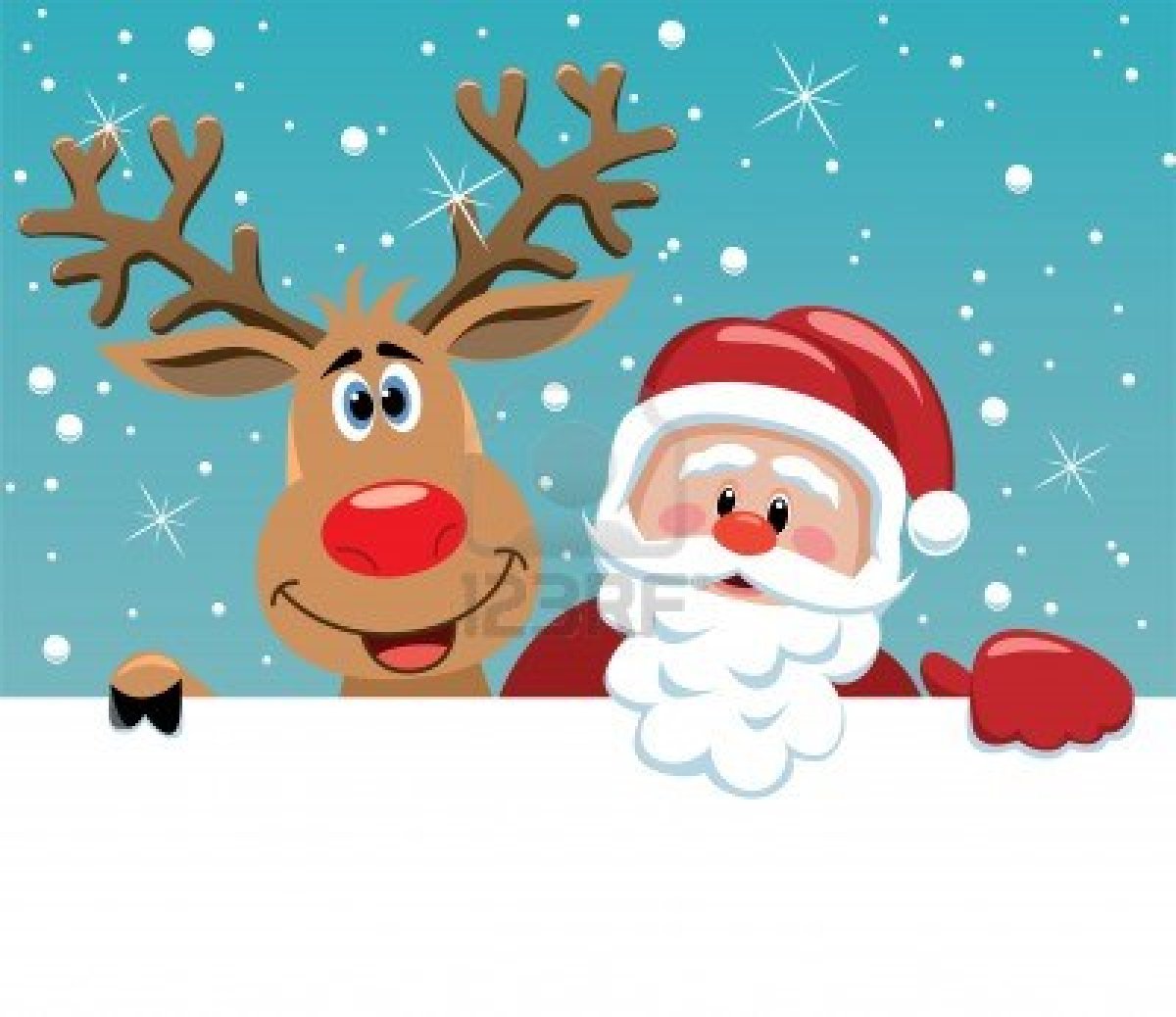 Back Gallery For Santa And Rudolph Wallpaper