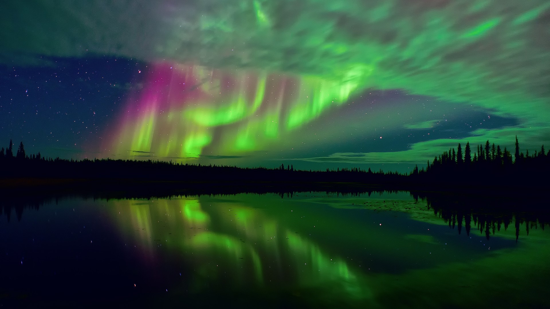Northern Lights And Stars Wallpapers   1920x1080   595123