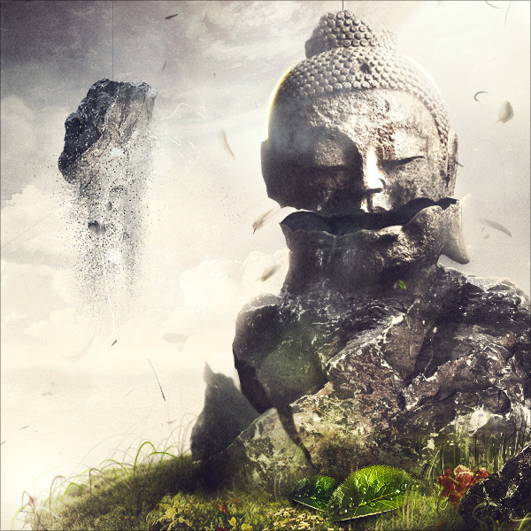 Sitting Buddha iPhone Wallpaper