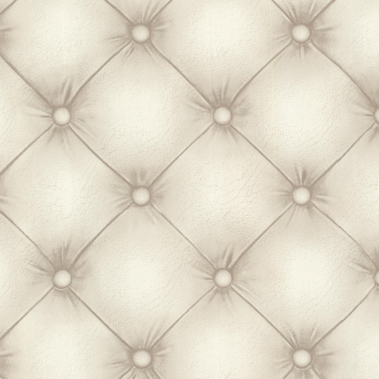 Non Woven Wallpaper Quilted Optic Cream Beige Rasch Textil Match Race