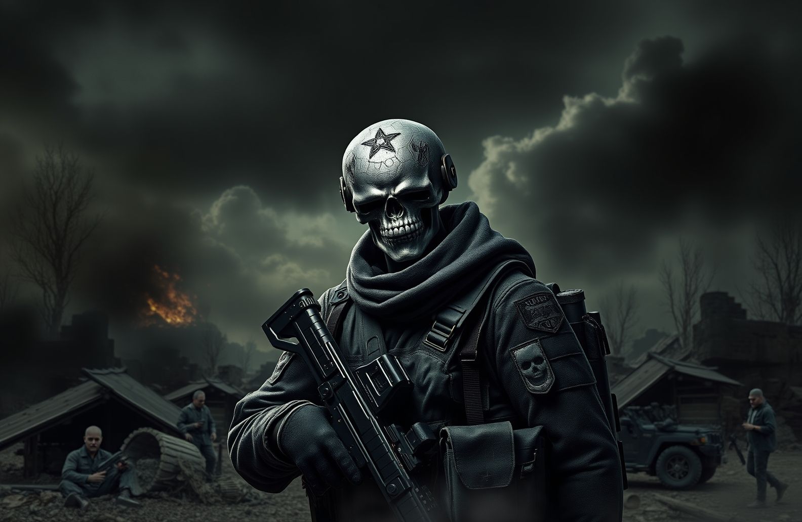 Skull Soldier Wallpaper HD