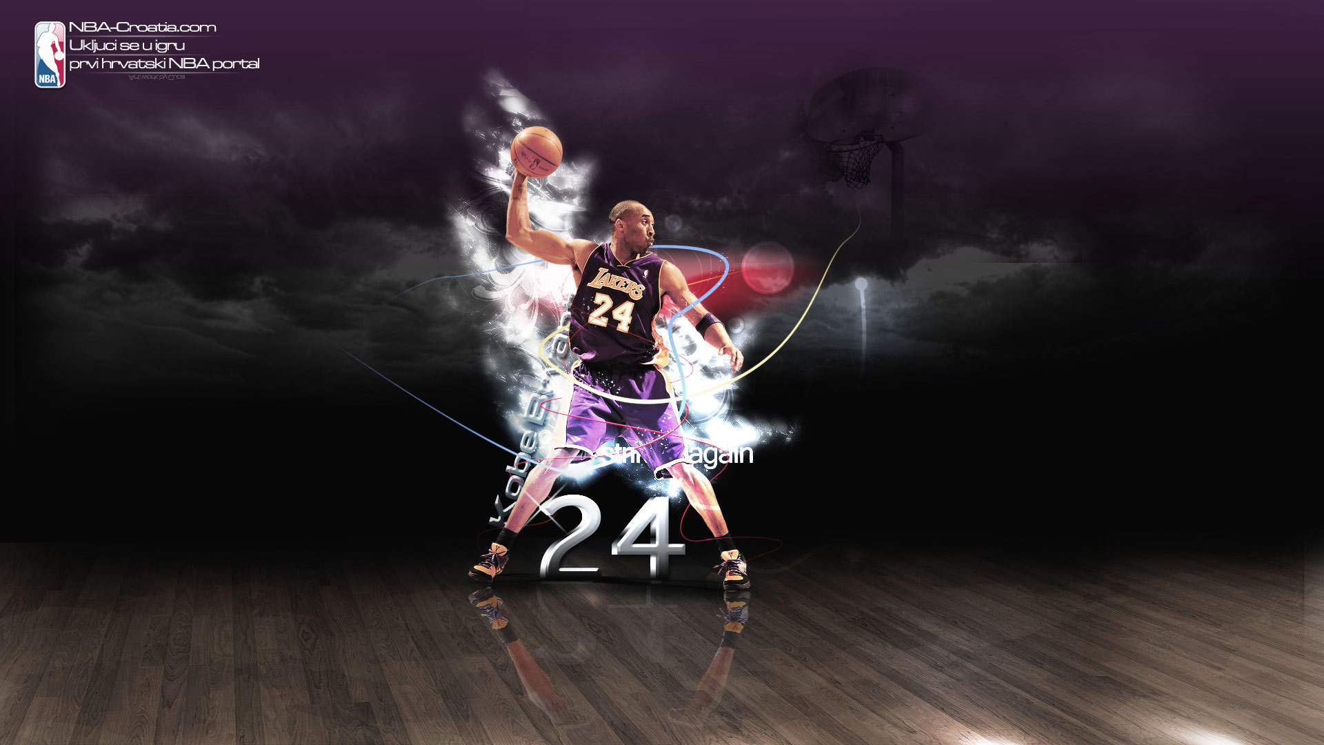 Nba Wallpaper Kobe Bryant Has Basketball Held In Hand The Great