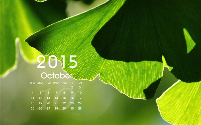 October Calendar Desktop Themes Wallpaper